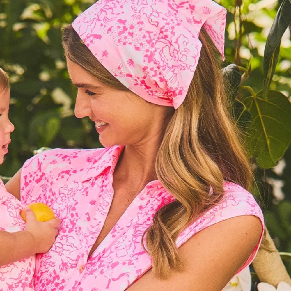 Lilly Pulitzer Head Scarf Set - Picture 2 of 7